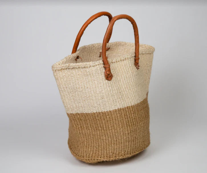 Natural Wilma Long Handled Tote Bag
