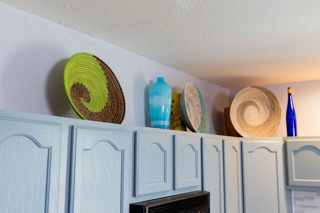 Handwoven African Sweetgrass Basket – Multicolor