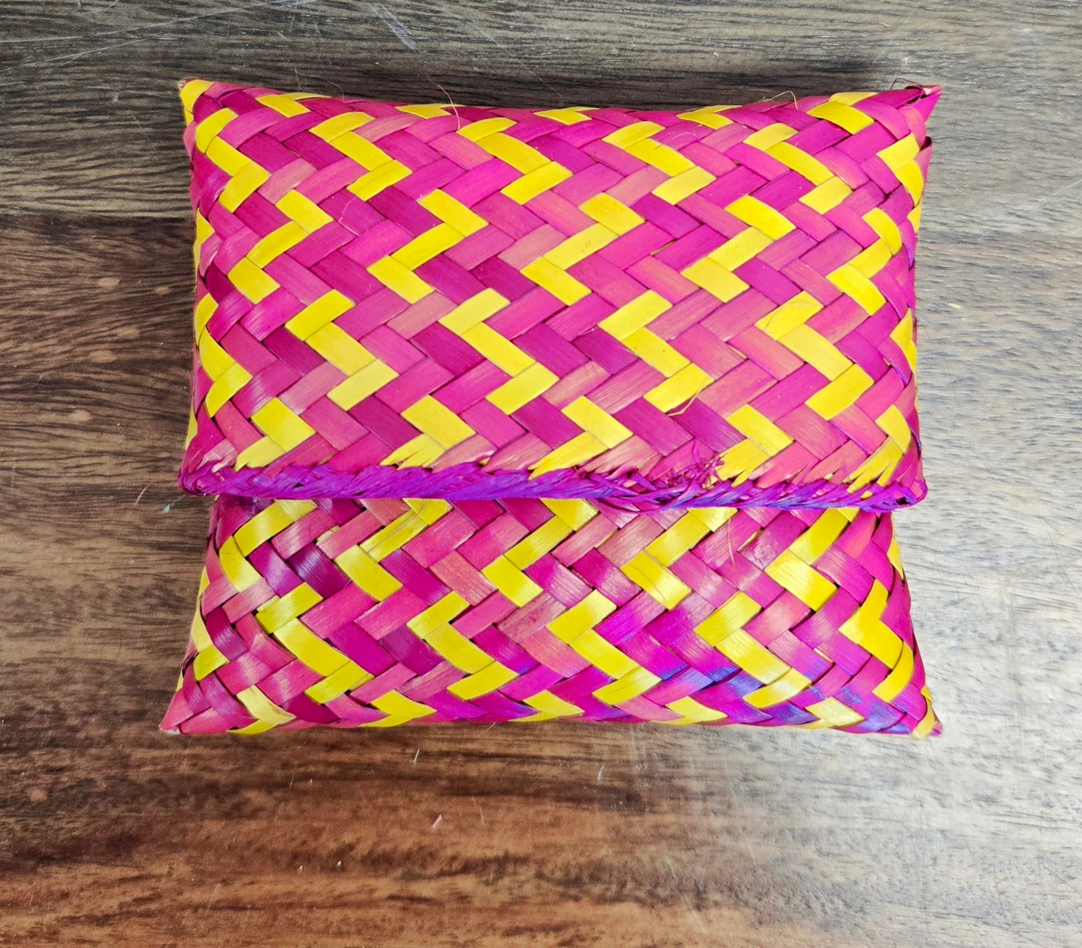 Small Palm Leaf Pockets, Set of 6