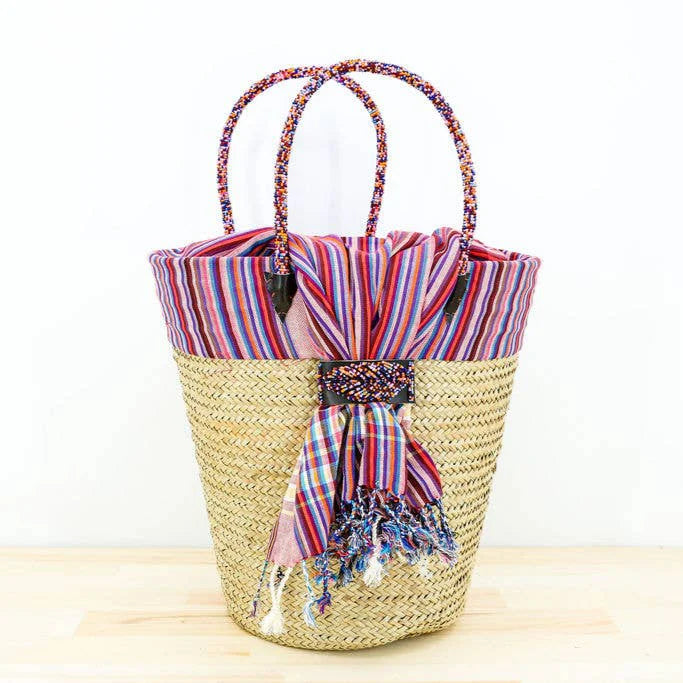 Kikapu Lamu Natural Tote Basket