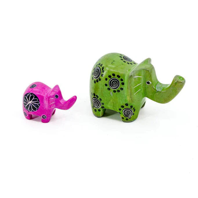 Elephant Soapstone Animal Figurine