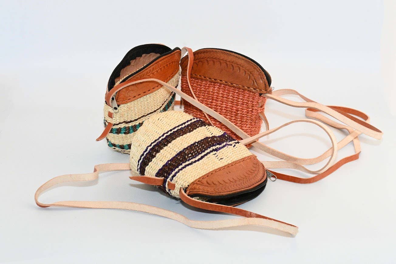 Fair Trade Long Strap Sisal Purse