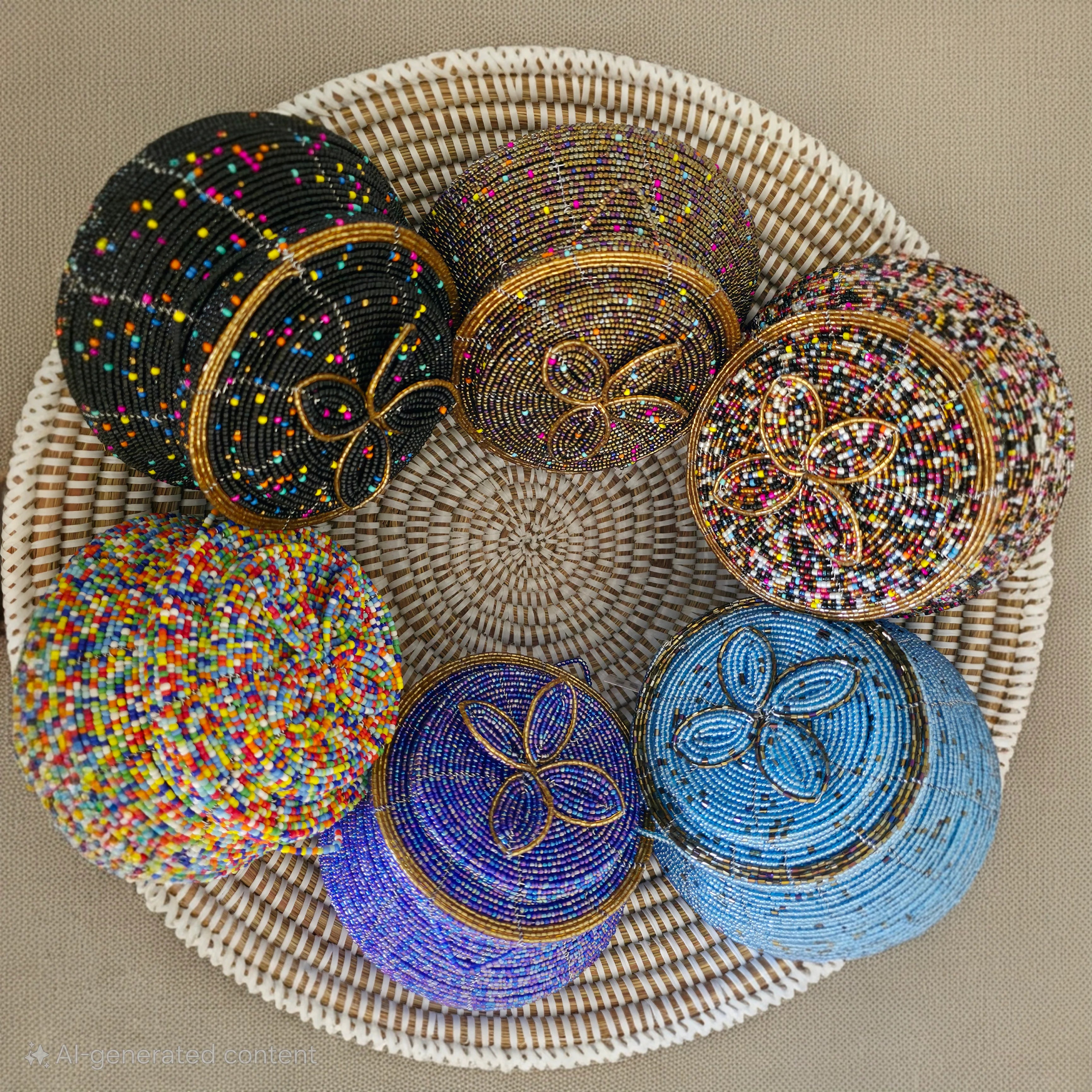 Beaded Pot Jewelry Organizer