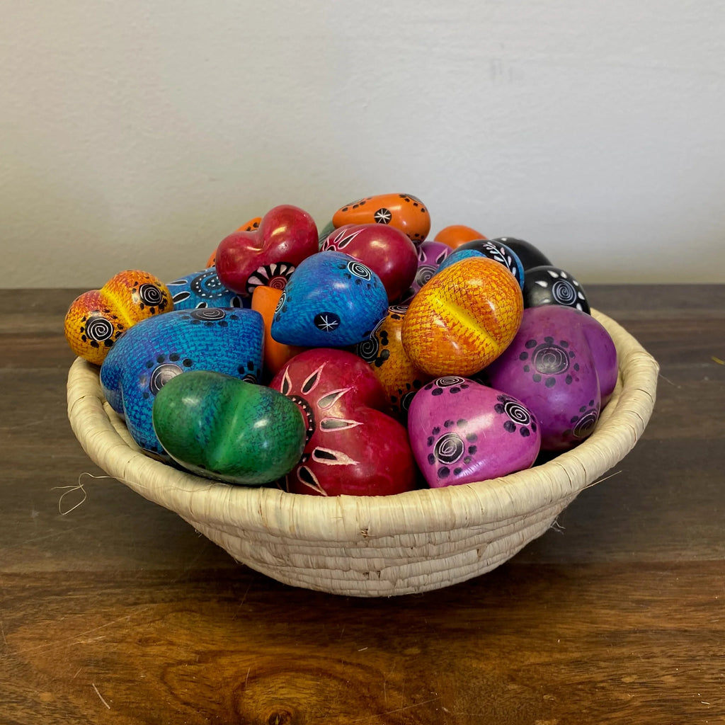 Soapstone Small Hearts-Set of 6