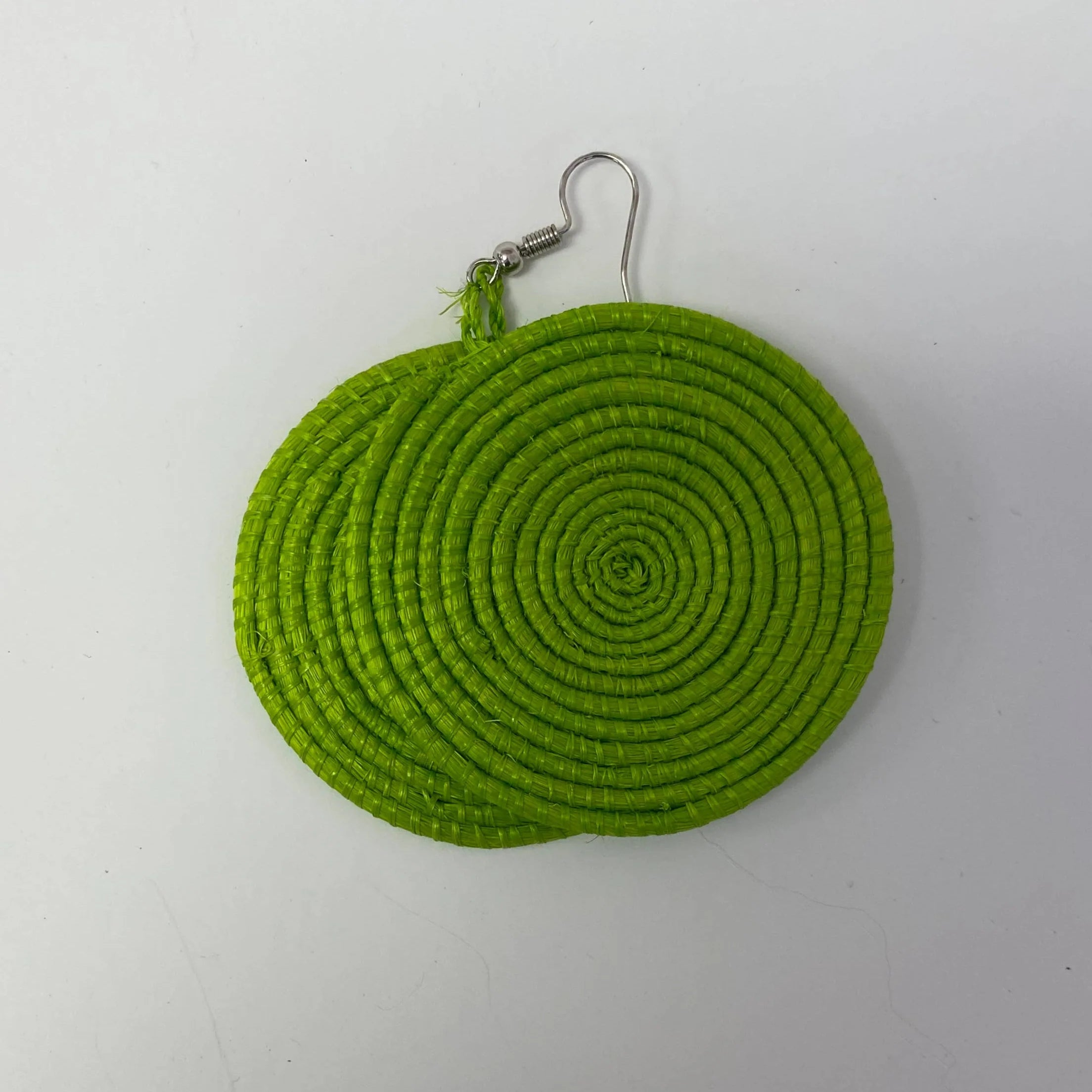 Bright Fair Trade Raffia Woven Earrings, Set of 12