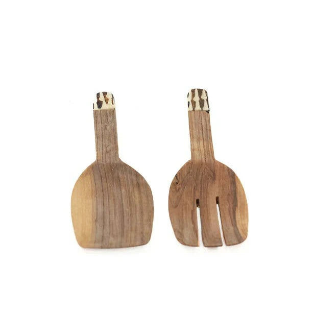 Wooden Serving Spoons, Short