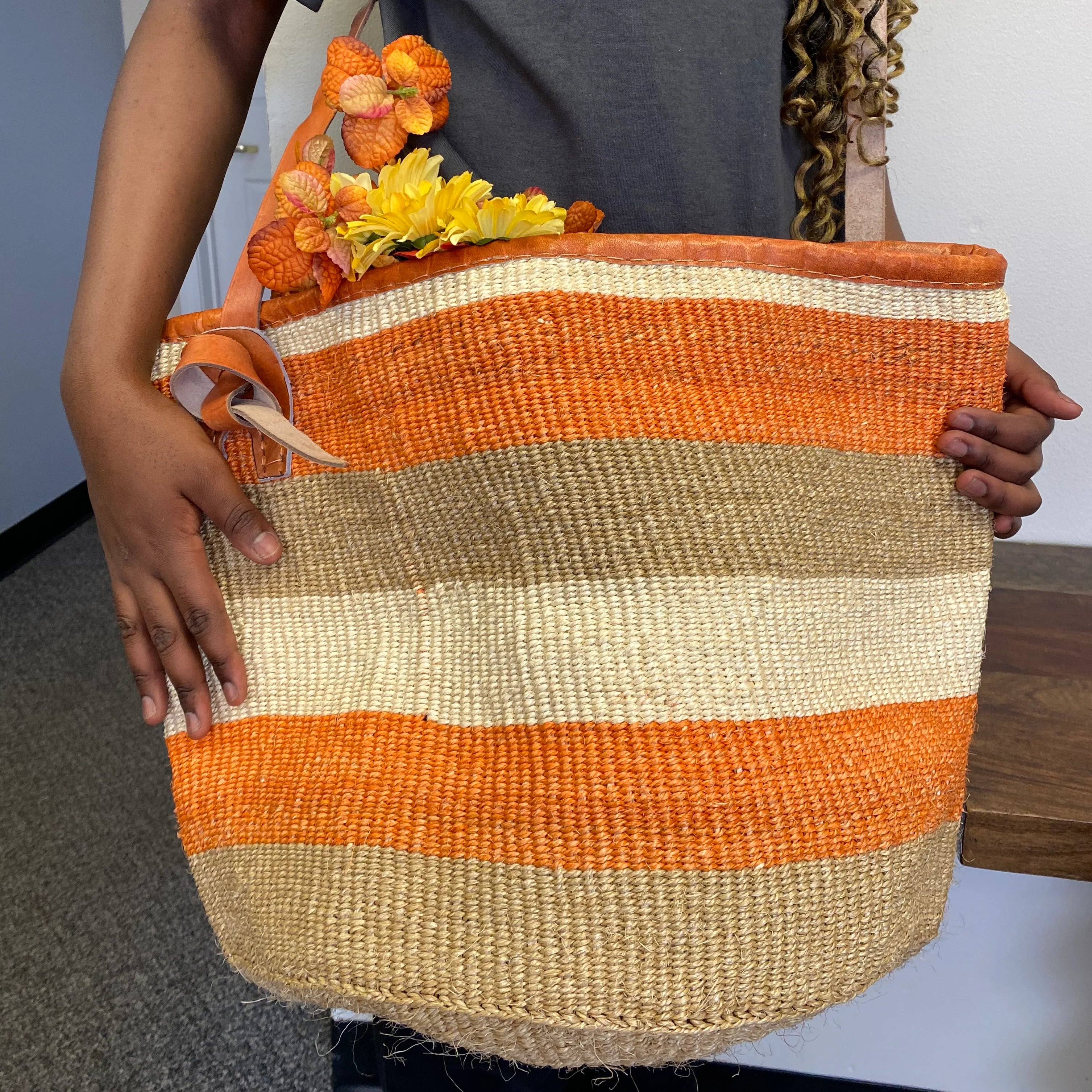 Sisal Open Tote Bag