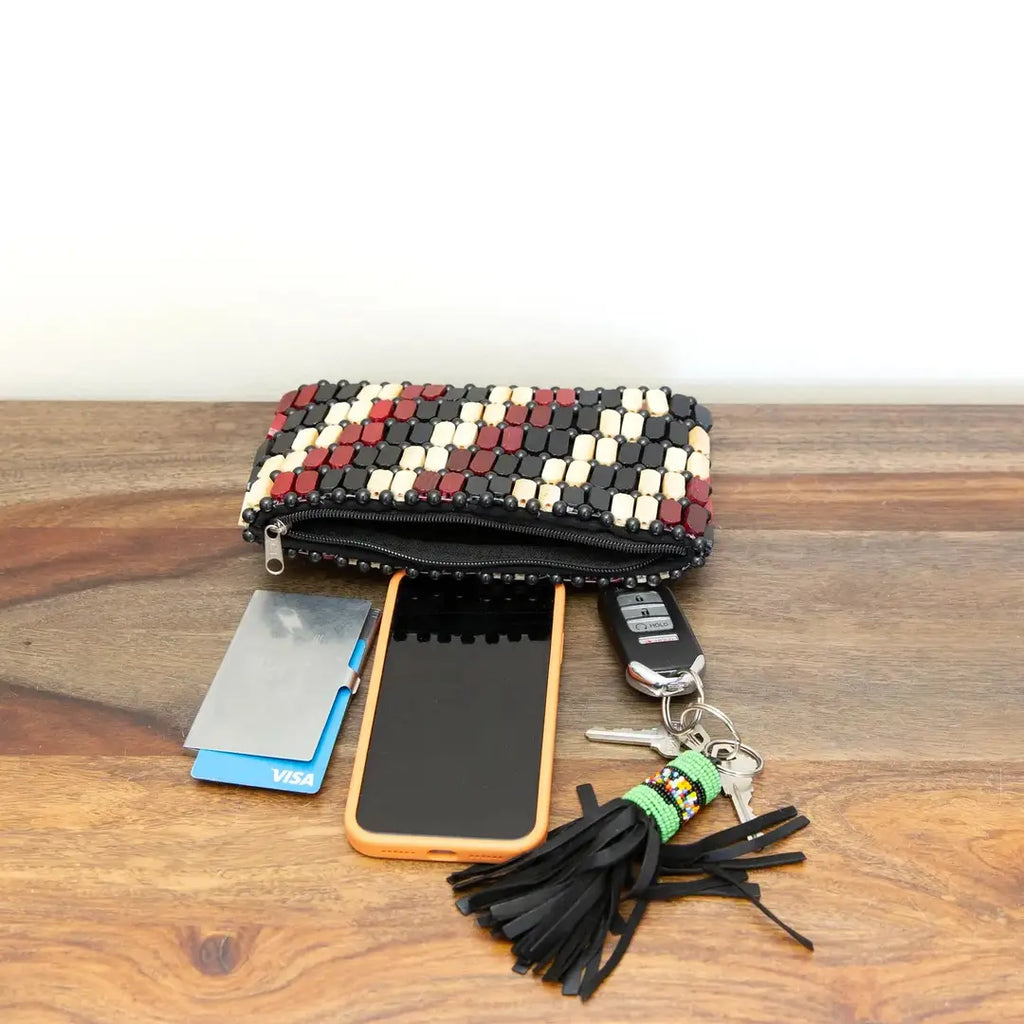 Natural Wooden Clutch Purse