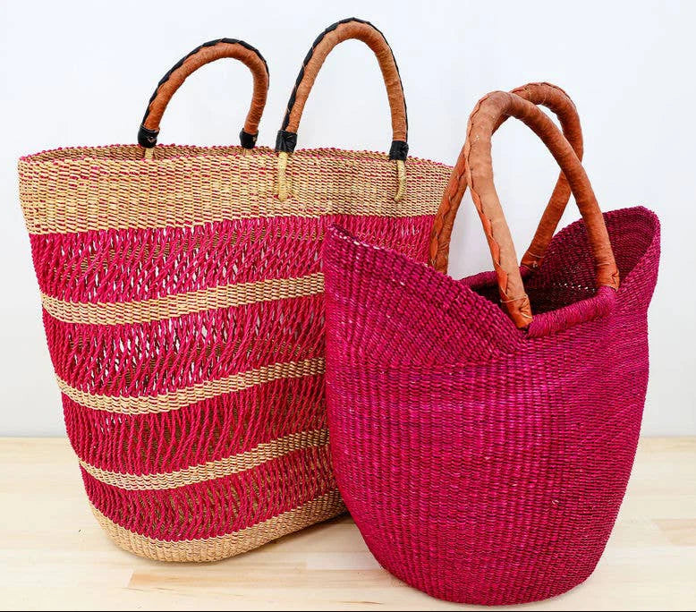 Lace Basket Tote Bag, Large