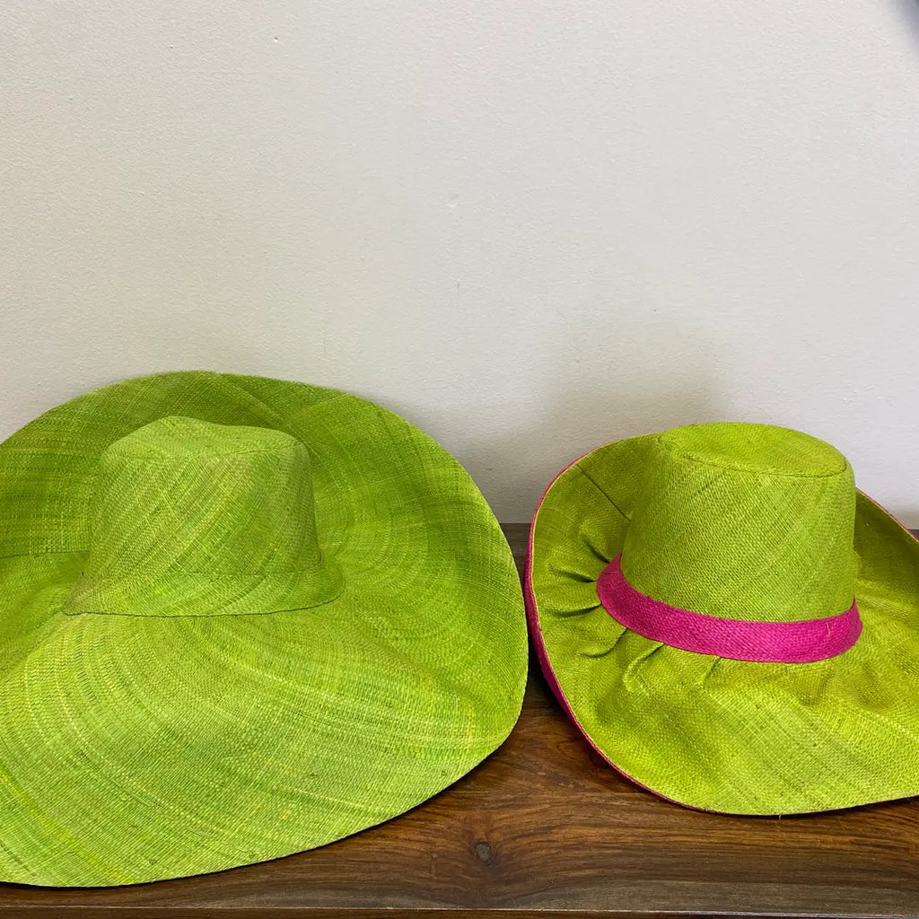Short Brim Sun Hat, Handmade in Madagascar