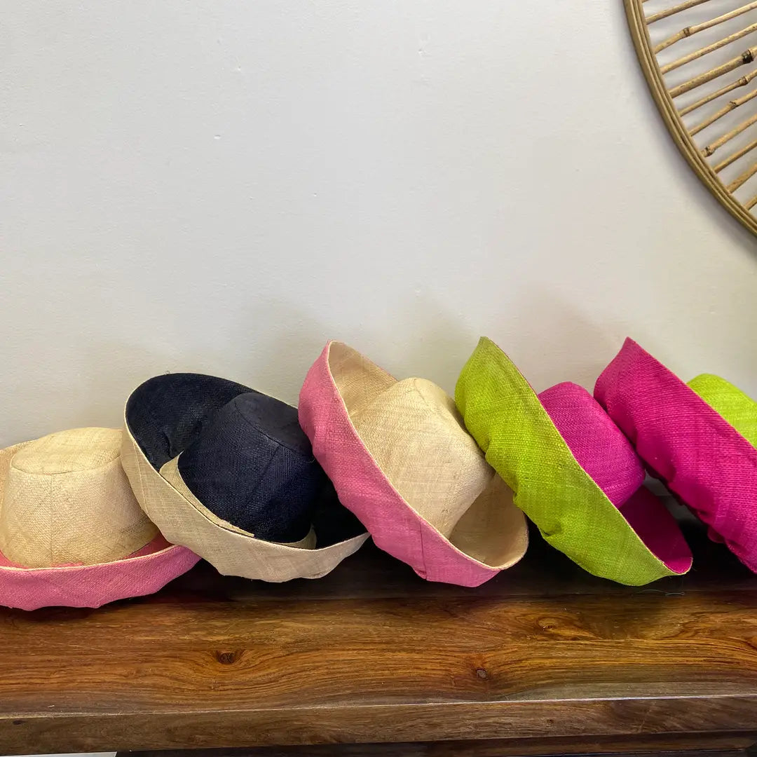 Short Brim Sun Hat, Handmade in Madagascar