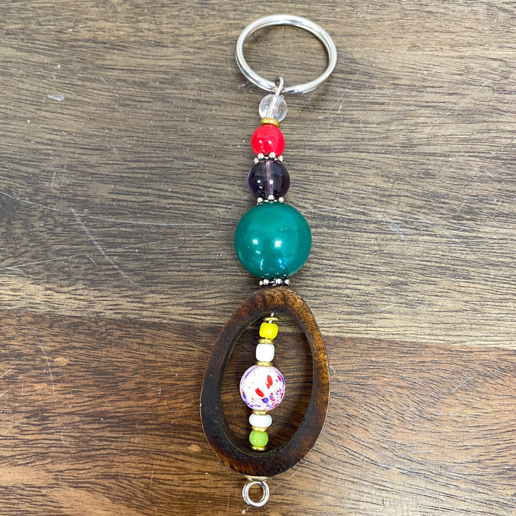 Bone & Bead Keychain, Set of 6