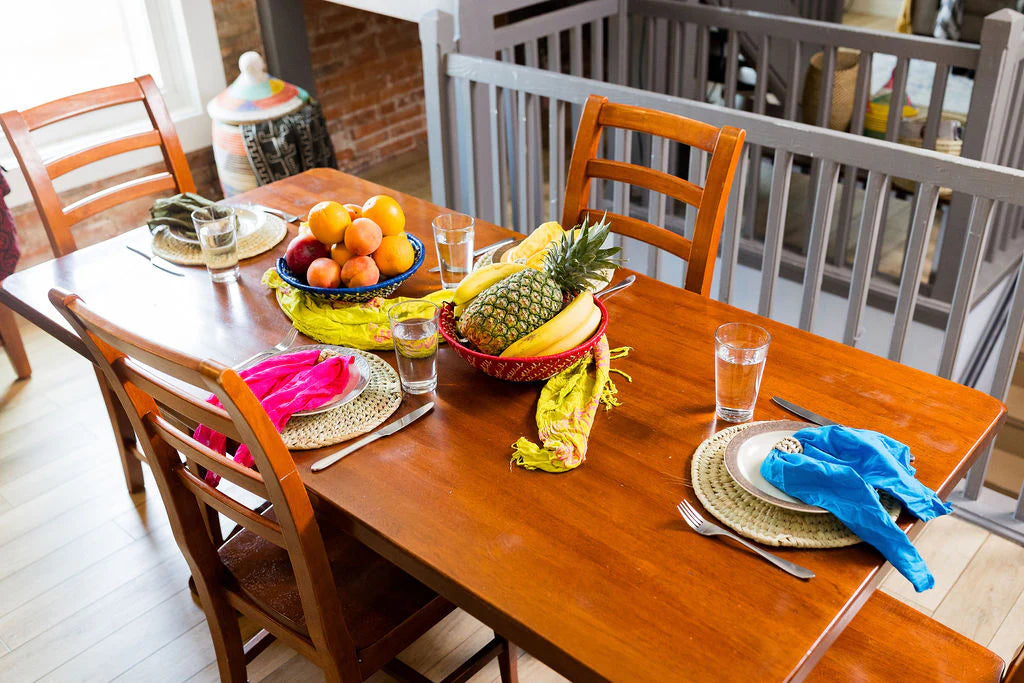 Raffia Fruit Basket, Assorted Colors