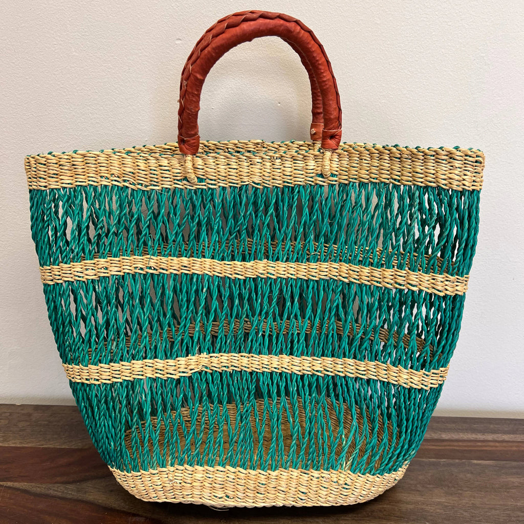 Lace Basket Tote Bag, Large