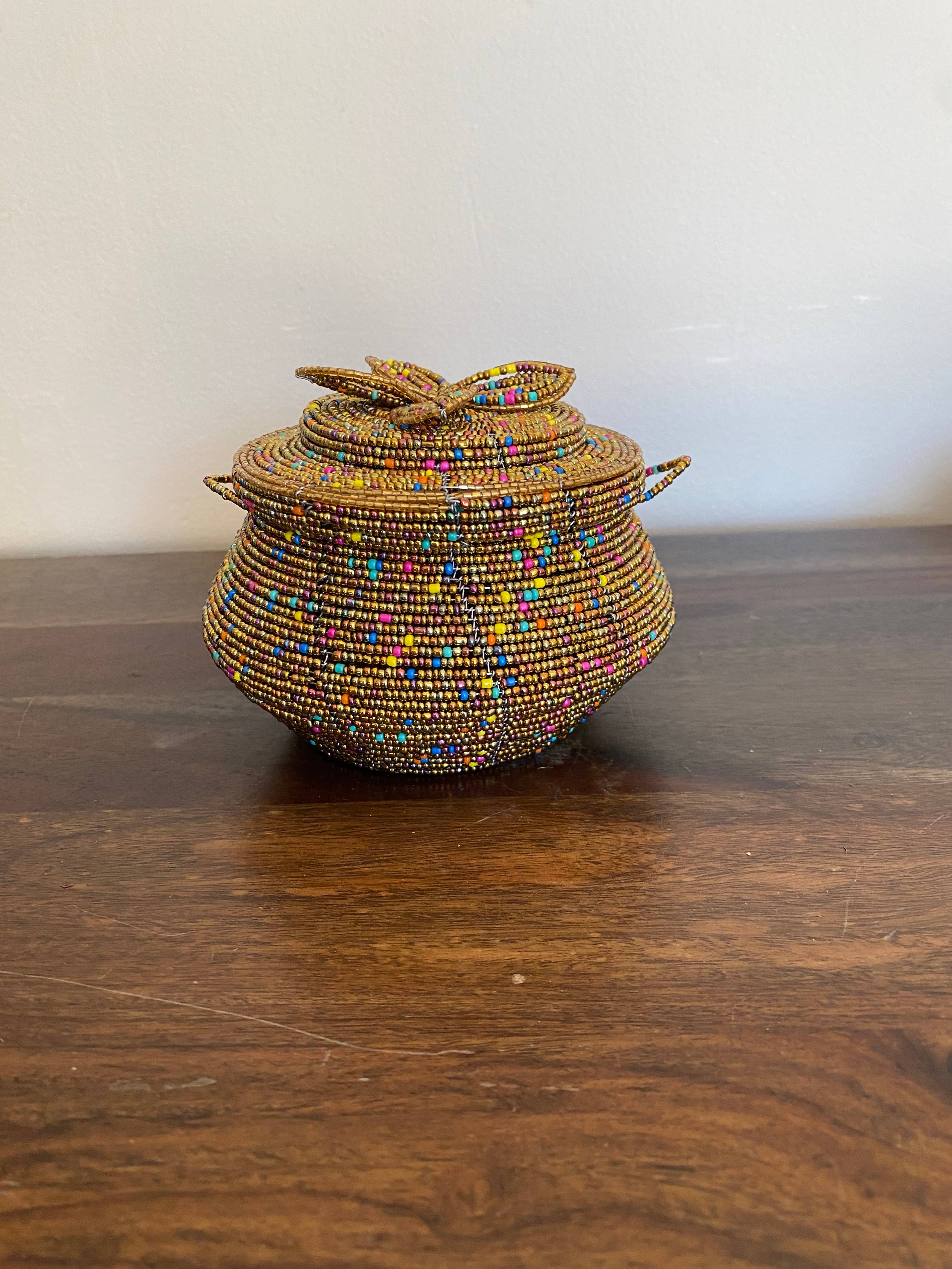 Beaded Pot Jewelry Organizer