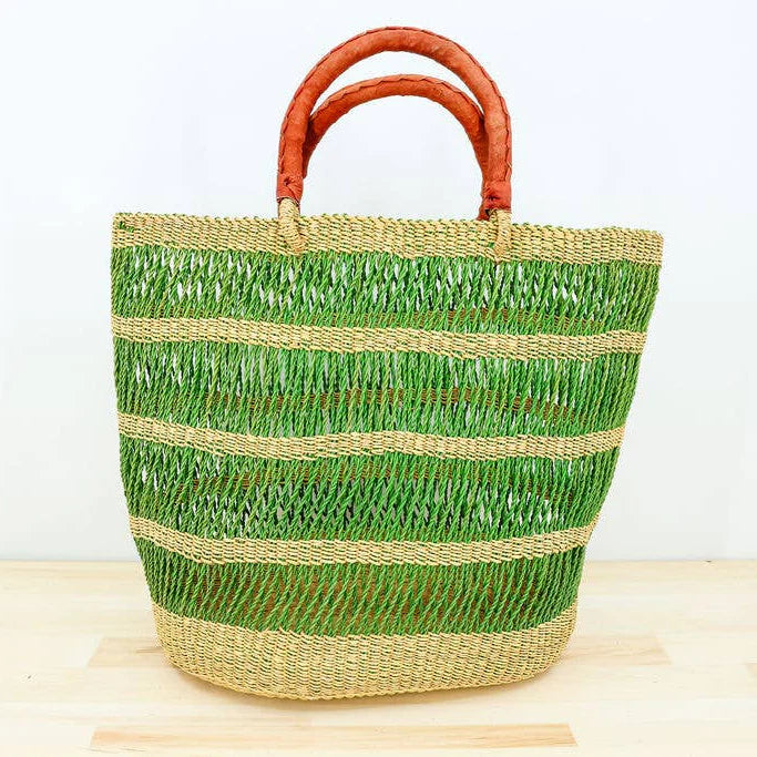 Lace Basket Tote Bag, Medium
