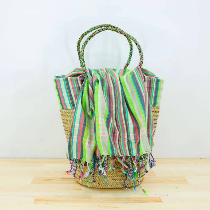 Kikapu Lamu Natural Tote Basket
