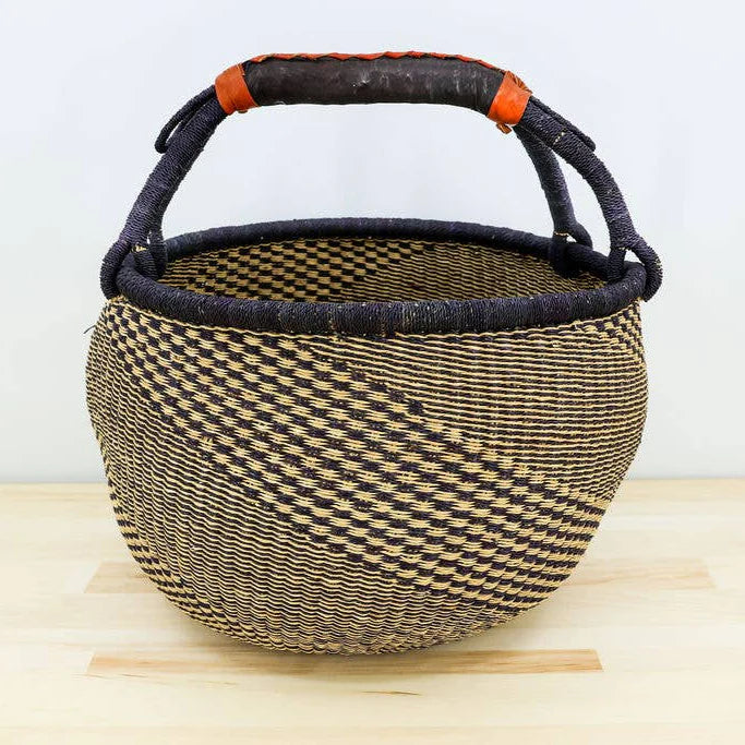 Market Basket, Blue and Natural