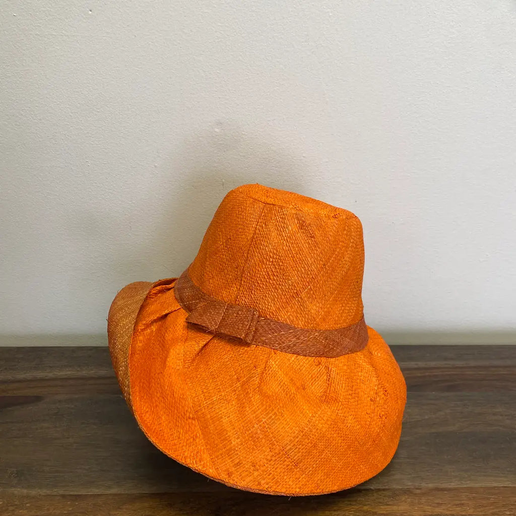 Short Brim Sun Hat, Handmade in Madagascar