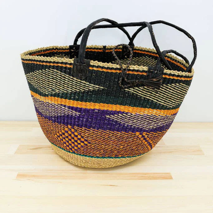 Shoulder Bag with Leather Handles