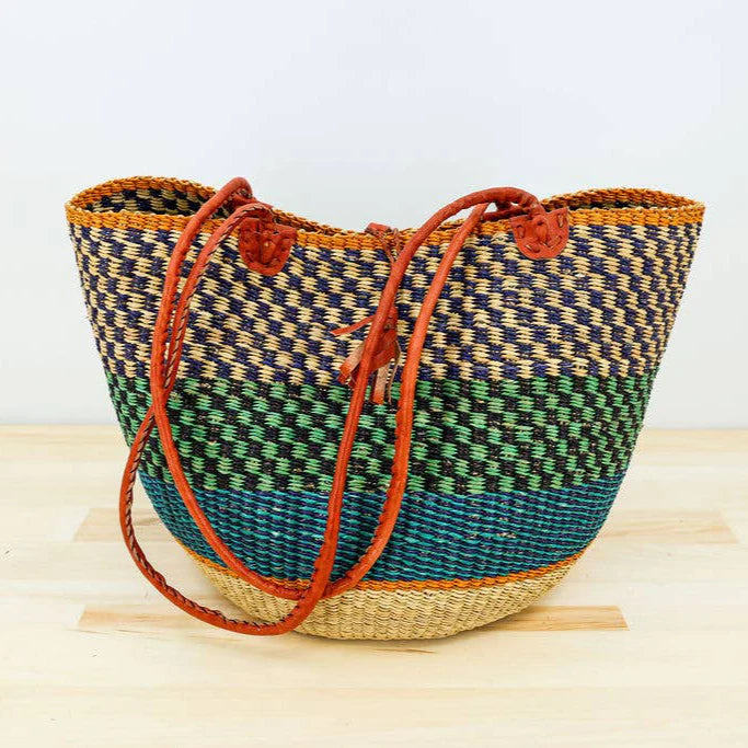 Shoulder Bag with Leather Handles