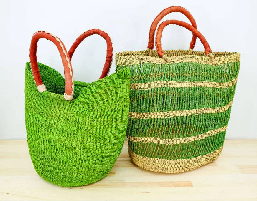 Lace Basket Tote Bag, Medium