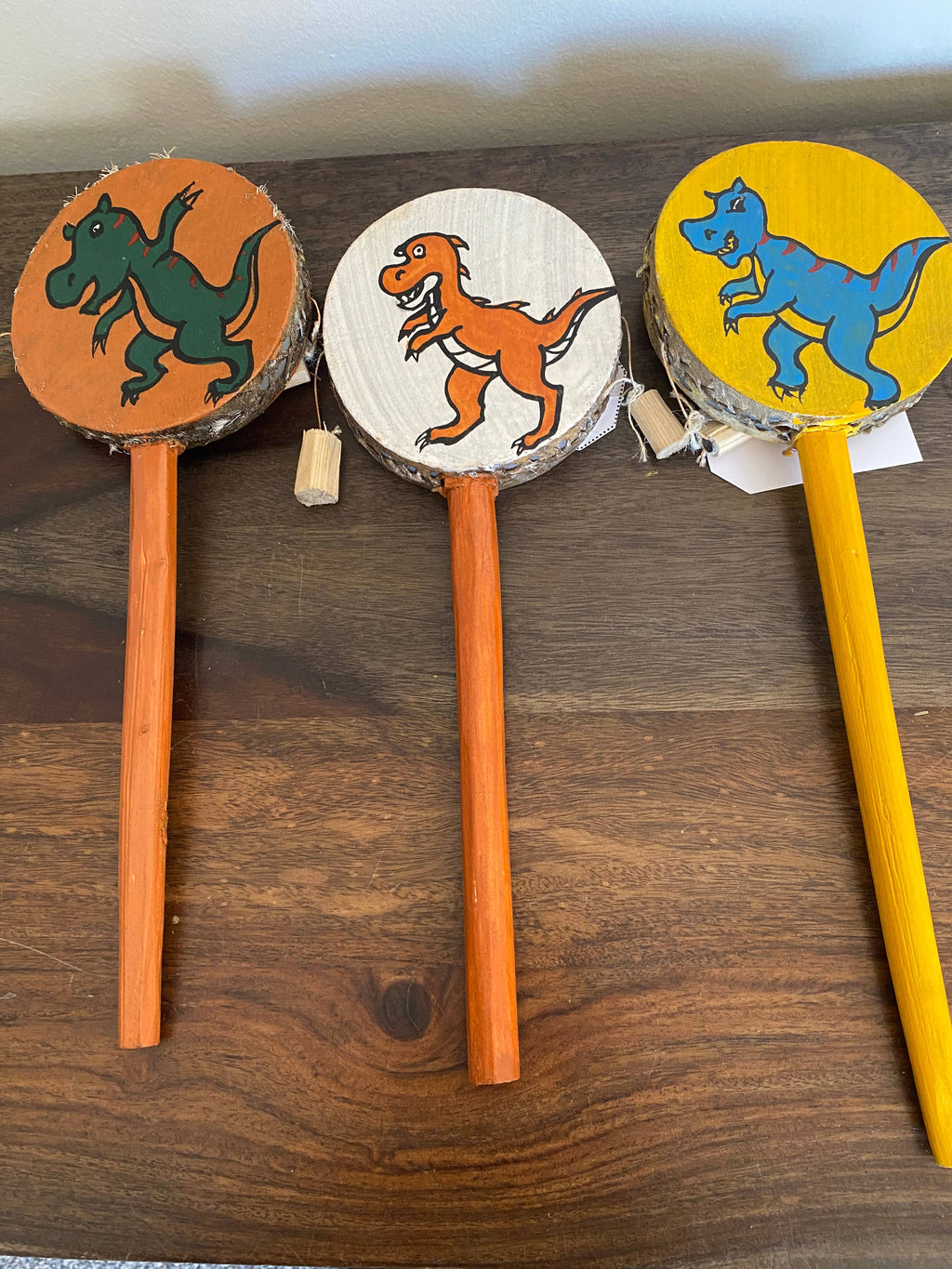 Dinosaur Tic Toc Drum, Set of 3