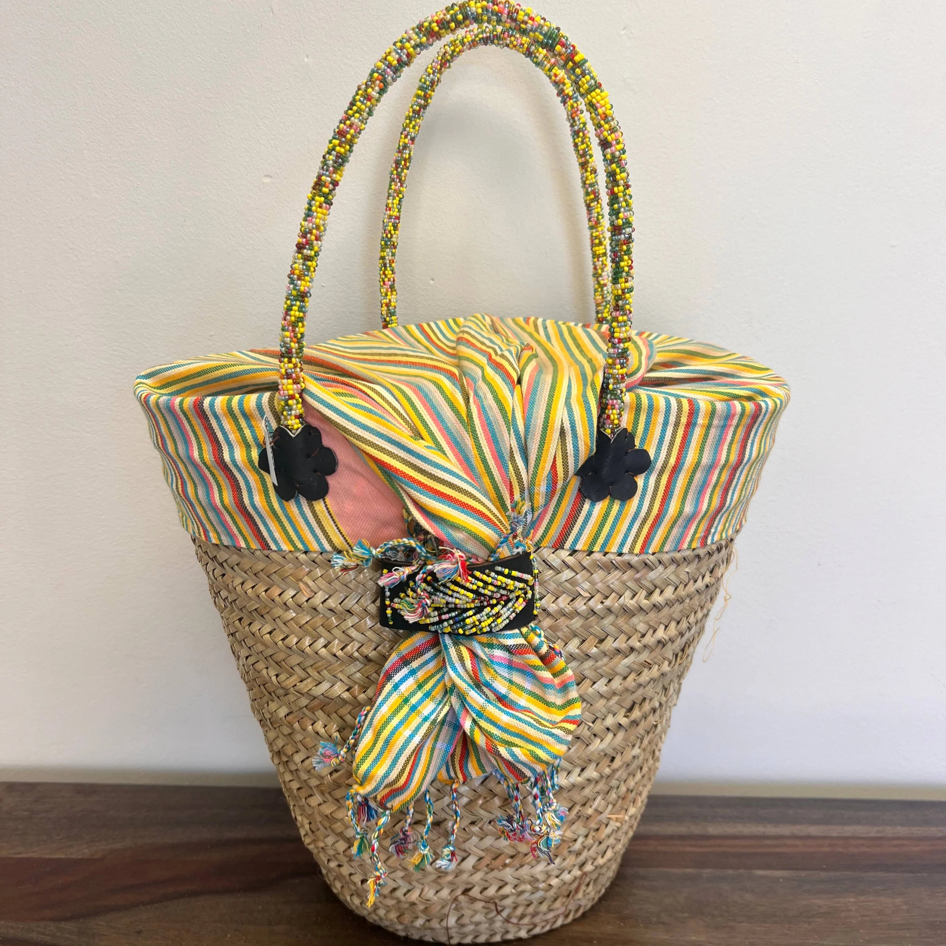 Kikapu Lamu Natural Tote Basket