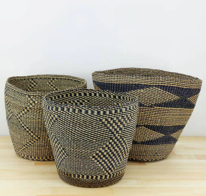 Potted Planter, Diamond Weave