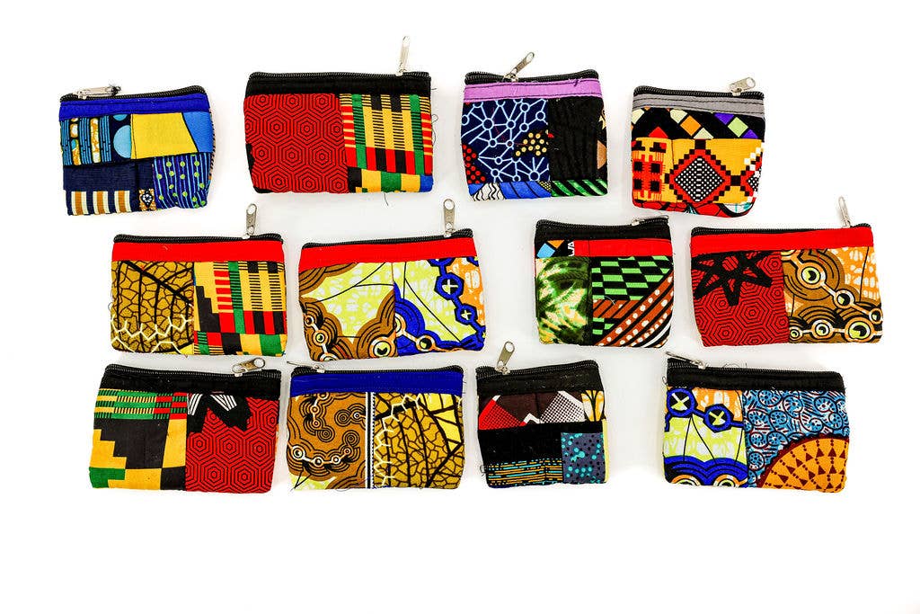 Patchwork Coin Purse, Set of 12