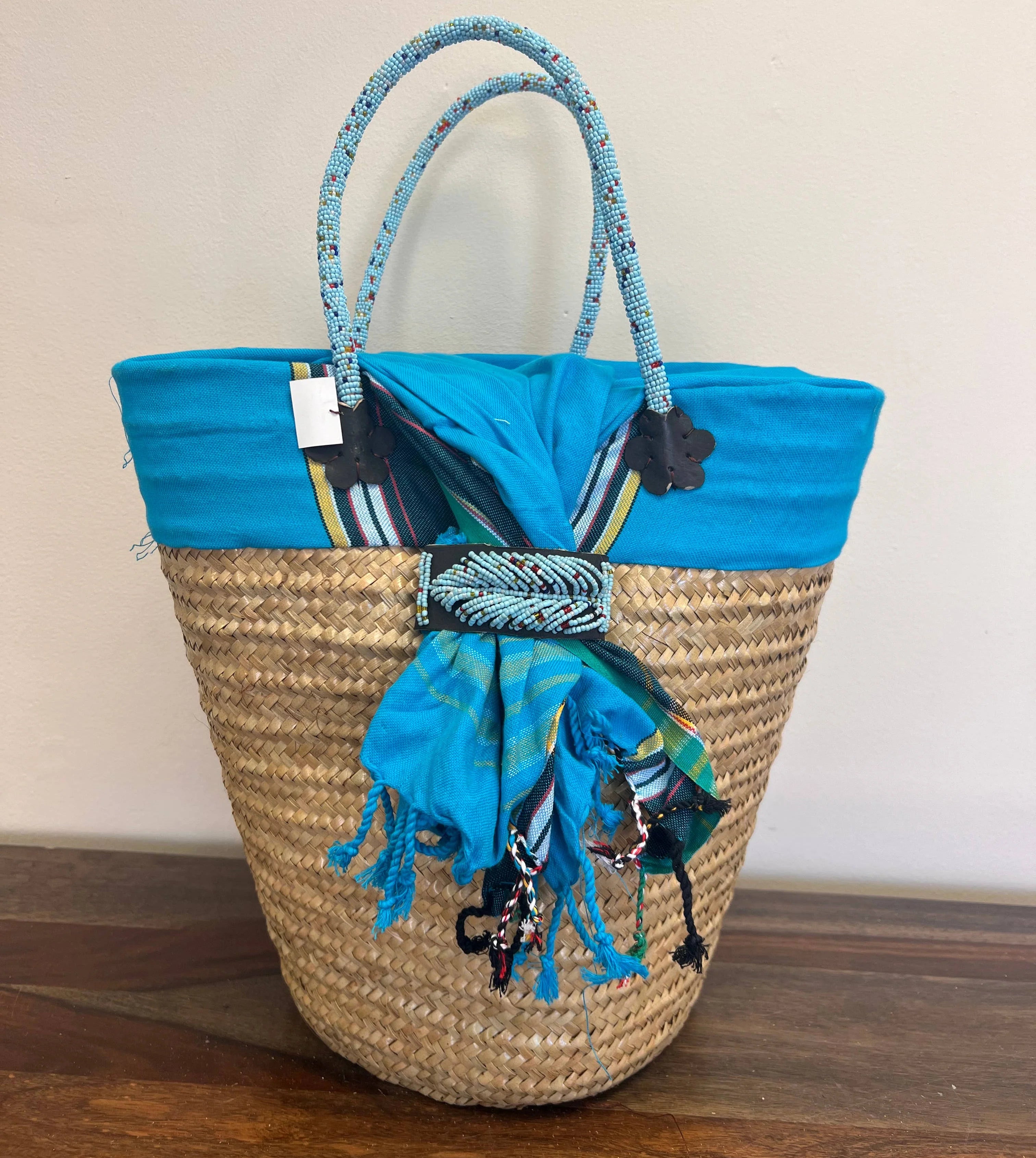 Kikapu Lamu Natural Tote Basket