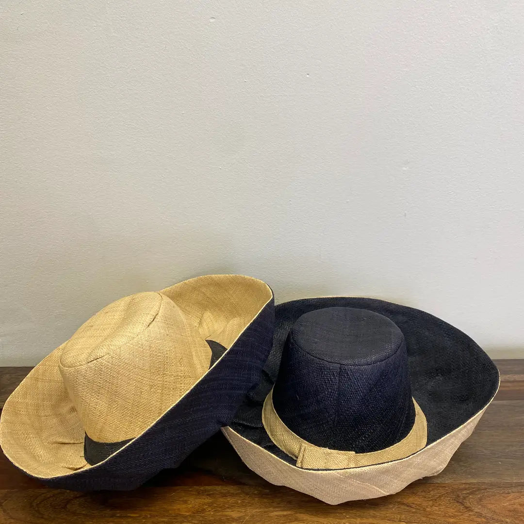 Short Brim Sun Hat, Handmade in Madagascar