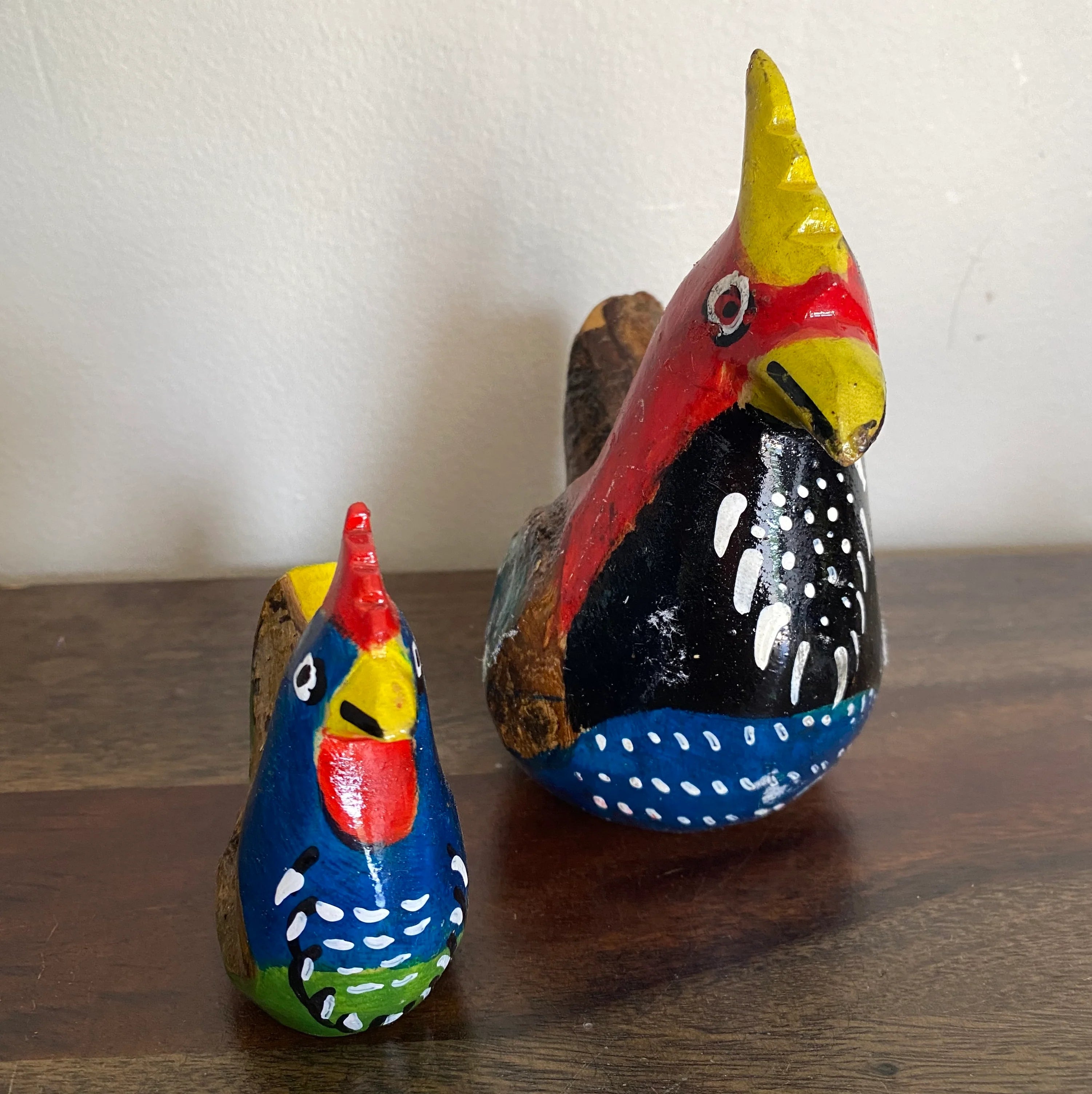 Fair Trade Wooden Roosters