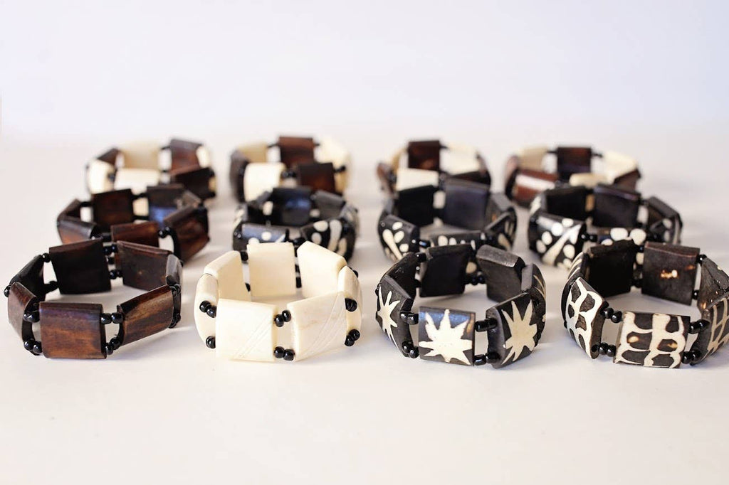 Bone Bracelets, Set of 12