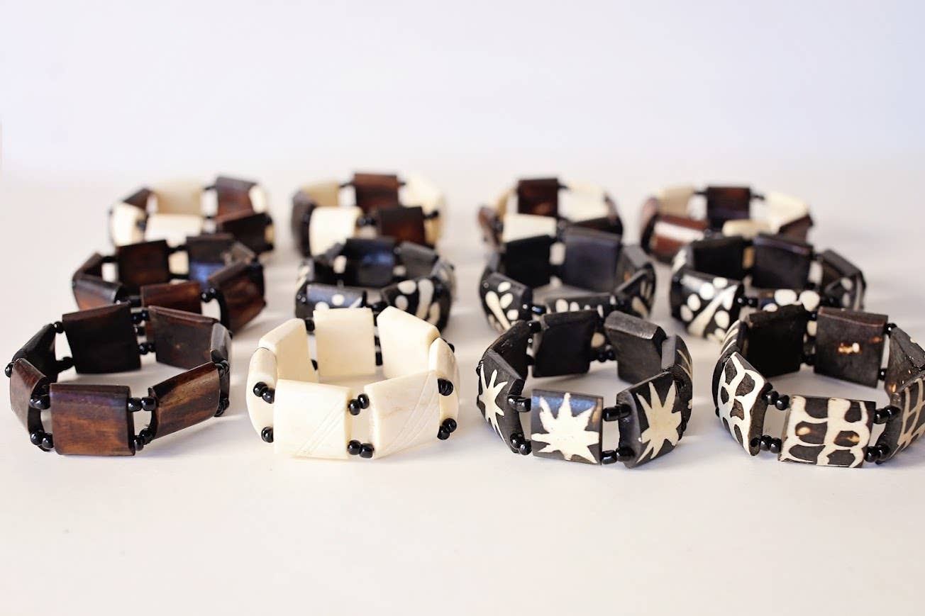Bone Bracelets, Set of 12